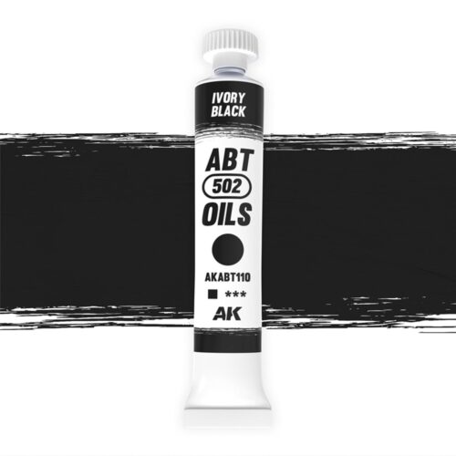 AKABT110 – Colore ad OLIO – Ivory Black 20 ml. AK INTERACTIVE