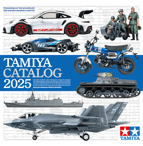 catalogo Tamiya 2025 vendita solo in negozio o associato ad altri ordini