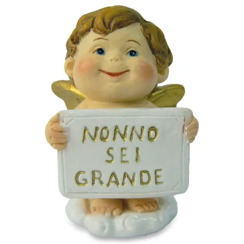 Funny “Lucky Angel Collection” Angelo 5cm “NONNO SEI GRANDE” Les Alpes