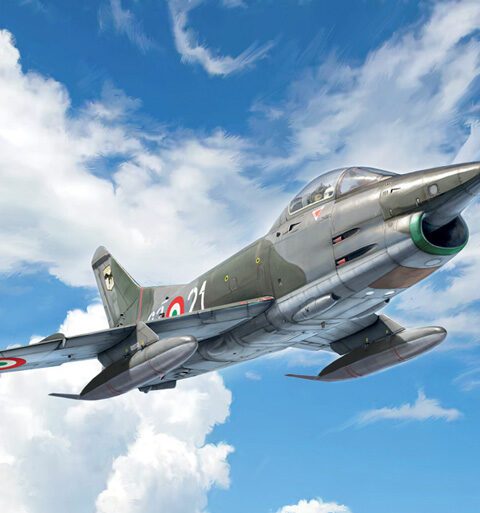 92645 - FIAT G.91 R scala 1:48 ITALERI + COLLA OMAGGIO