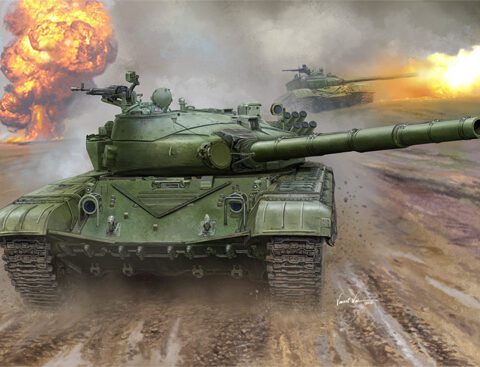 Trumpeter 00924 Soviet medium tank T-72B MBT 1/16