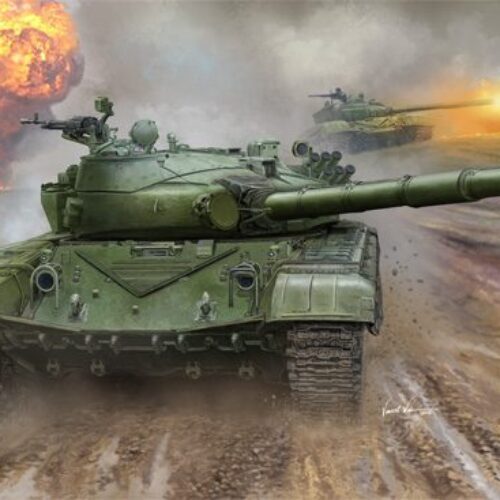 Trumpeter 00924 Soviet medium tank T-72B MBT 1/16