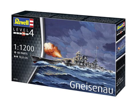 Revell 05181 | Gneisenau | Scala 1:1200 | Corazzata tedesca