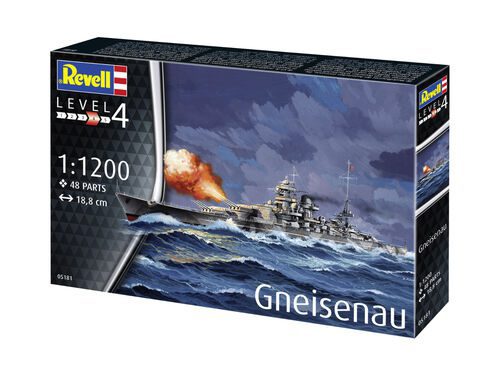 Revell 05181 | Gneisenau | Scala 1:1200 | Corazzata tedesca