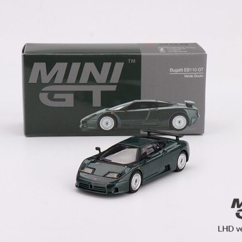 Bugatti EB110 GT Dark Green – Mini GT 1/64 – Model Car