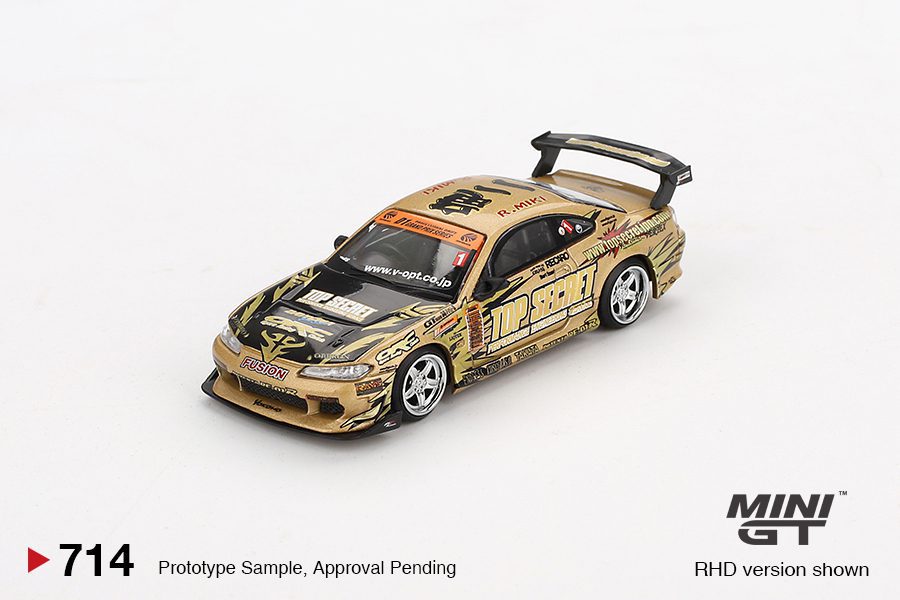 Nissan Silvia S15 – Top Secret D1 Grand Prix – Mini GT 1/64 Die-Cast Model
