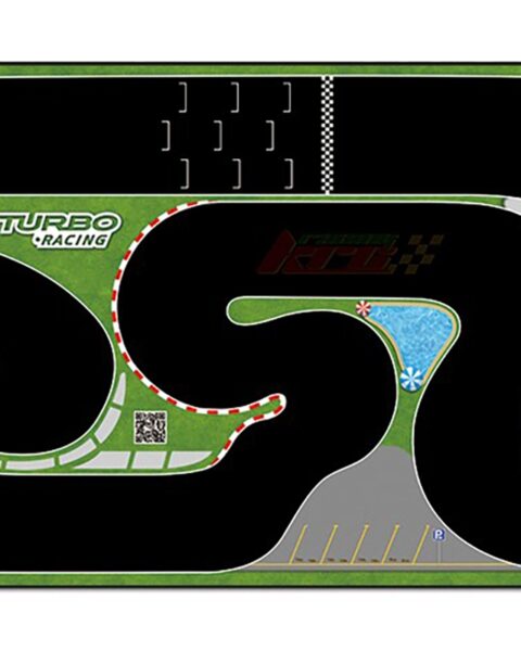 Turbo Racing - Pista da corsa - XXL Rennstrecke - 1600x900mm - per auto Turbo 1:76 KAVAN TB-760102