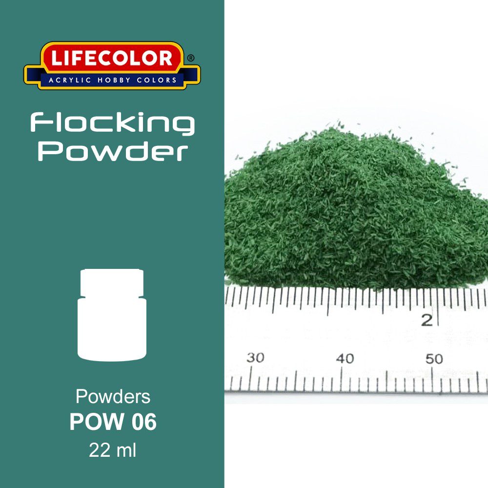 Lifecolor POW06 | Polvere Erbetta Full Blown Green | Effetti Diorama 22ml