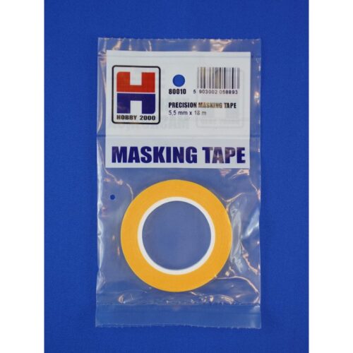Nastro di Precisione Hobby 2000 80010 – 5,5mm x 18m – Masking Lineare per Verniciatura Modellistica