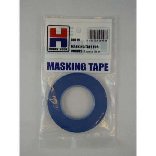Nastro per Curve Hobby 2000 80019 – 5mm x 18m – Masking Flessibile per Verniciatura Modellistica