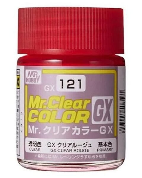 GX121 Gunze vernice smalto GX Clear Rouge 18ml Mr.Hobby colore modellismo