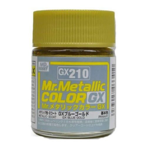 GX210 Gunze vernice smalto Metallic Color – Blue Gold 18ml Mr.Hobby colore modellismo