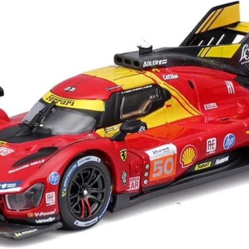 Bburago 36322-50 – Ferrari 499P 1/43 – Hypercar N°50 Vincitrice Assoluta 24 Ore Le Mans 2024