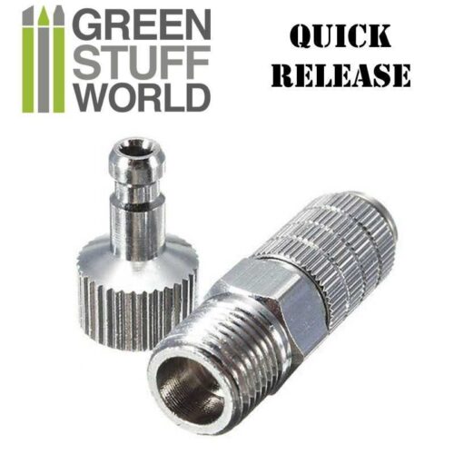 GSW 9279 – Innesto Rapido 1/8″ per Aerografo | Miglioramento Ergonomico e Cambio Strumento Imediato | Valvola di Blocco