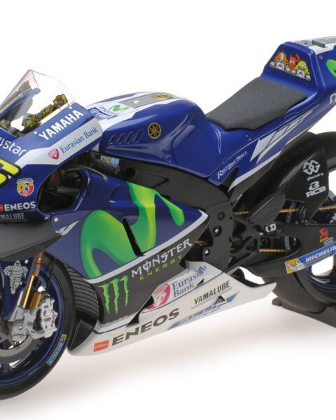 Minichamps 122163046 scala 1/12 Yamaha YZR-M1 Movistar – Valentino Rossi MotoGP 2016 Model