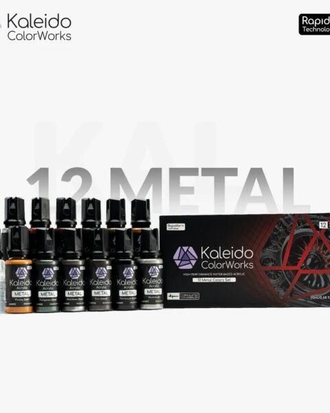 Kaleido Colorworks 12 Metal Colors Set GAAHLERI - 12KCMS