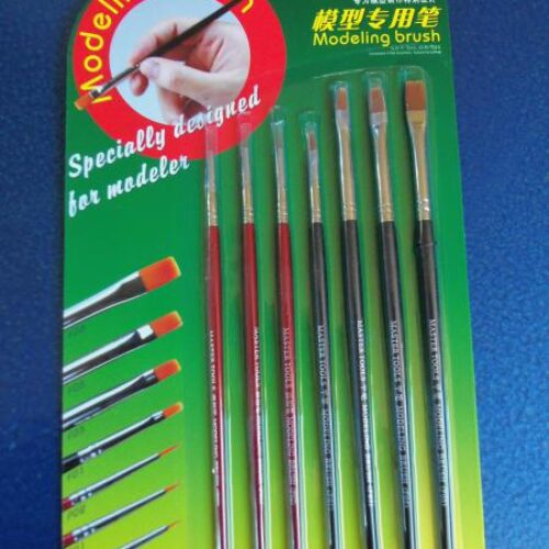 Trumpeter 09900 Set Pennelli per Modellismo (7 pezzi)