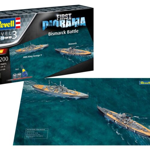 Revell 05668 – 1/1200 Bismarck vs HMS Prince Of Wales – Set Completo per Primo Diorama