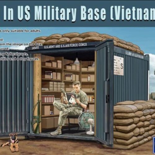 Gecko Models scala 35GM0118, 1/35 Mini Shop US Military Base – Scenario Guerra del Vietnam
