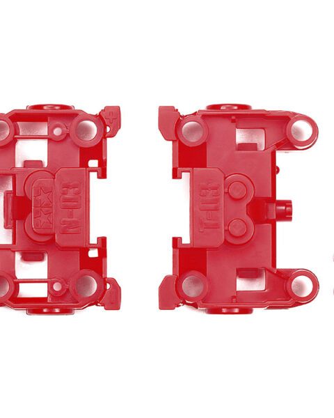 Tamiya 95696 Mini 4WD – Unità N-03 e T-03 Bumperless Rosse – Edizione Speciale