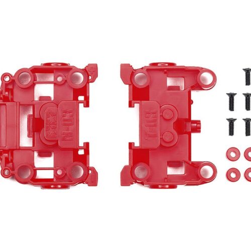 Tamiya 95696 Mini 4WD – Unità N-03 e T-03 Bumperless Rosse – Edizione Speciale