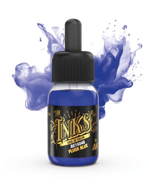 AK16046 FLUOR BLUE "The Inks" – Inchiostro Acrilico Fluorescente AK Interactive