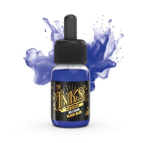 AK16046 FLUOR BLUE “The Inks” – Inchiostro Acrilico Fluorescente AK Interactive