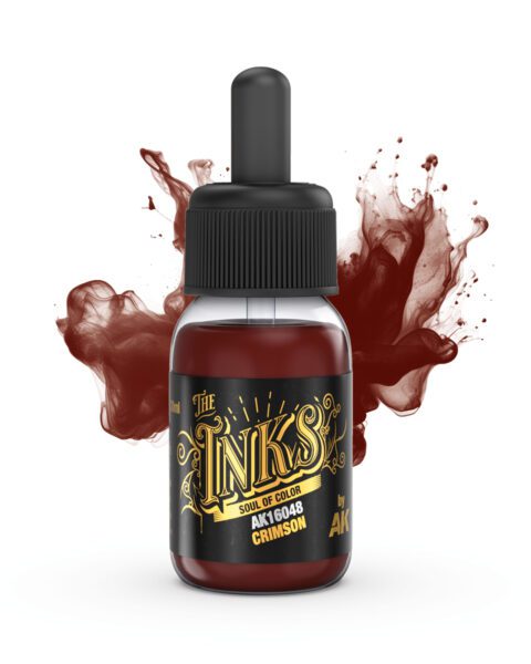AK16048 CRIMSON "The Inks" – Inchiostro Acrilico Fluorescente AK Interactive