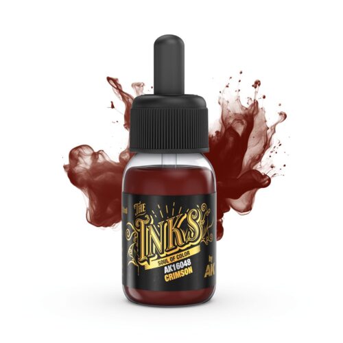 AK16048 CRIMSON “The Inks” – Inchiostro Acrilico Fluorescente AK Interactive