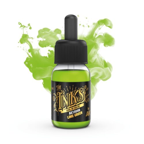 AK16049 LIME GREEN “The Inks” – Inchiostro Acrilico Fluorescente AK Interactive