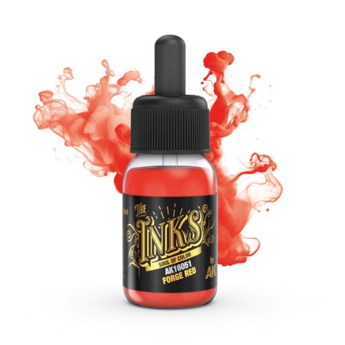 AK16051 FORGE RED “The Inks” – Inchiostro Acrilico Fluorescente AK Interactive