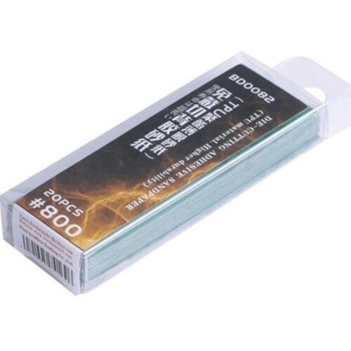 Carta vetrata adesiva fustellante #800 – 20 pz. (Materiale TPU – Maggiore durata) Border Model BD0082