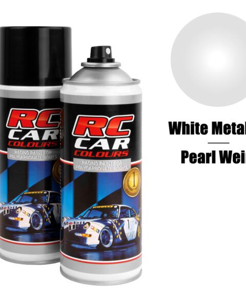 Spray  Colours White Metalic  - Lexan paint 150ml RC Car - RCC936