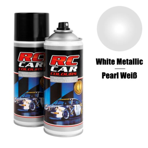 Spray  Colours White Metalic  – Lexan paint 150ml RC Car – RCC936