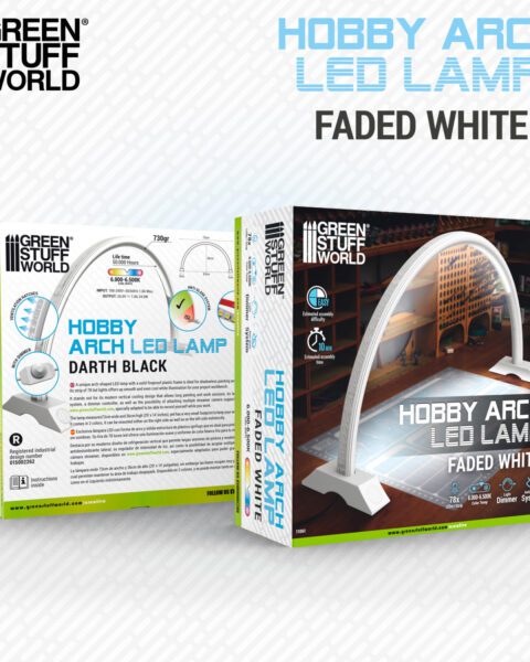 Lampada ad arco LED - Faded White - GREEN STUFF WORLD GSW11061