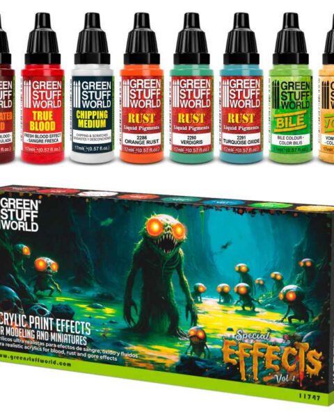 11747 Set Colori - Effetti speciali Vol. 1  GREEN STUFF WORLD