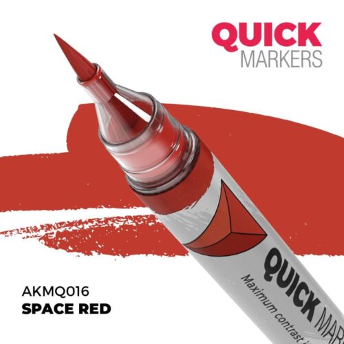AK-MQ016, AK Interactive, Space Red, Quick Markers per modellismo, tratto rapido