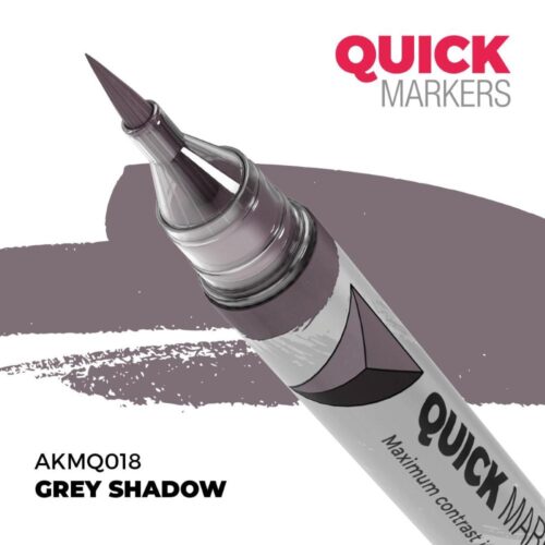 AK-MQ018, AK Interactive, Grey Shadow, Quick Markers per modellismo, tratto rapido