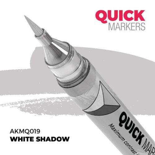 AK-MQ019, AK Interactive, White Shadow, Quick Markers per modellismo, tratto rapido