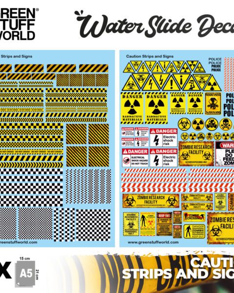 Decals ad acqua - Fasce e segnali di Avvertimento GREEN STUFF WORLD GSW2011