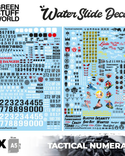 Decals ad acqua - Numeri Tattici e Pinups GREEN STUFF WORLD GSW2040