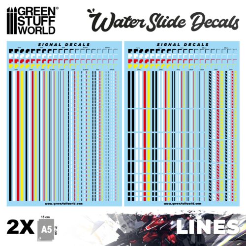 Decals ad acqua – Linee GREEN STUFF WORLD GSW2361