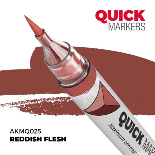 AK-MQ025, AK Interactive, Reddish Fleshe, Quick Markers per modellismo, tratto rapido