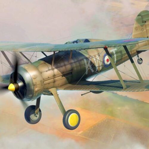 64805, I Love Kit, Gloster Gladiator MK2 WWII, aereo da caccia britannico, scala 1:48