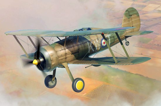 64805, I Love Kit, Gloster Gladiator MK2 WWII, aereo da caccia britannico, scala 1:48