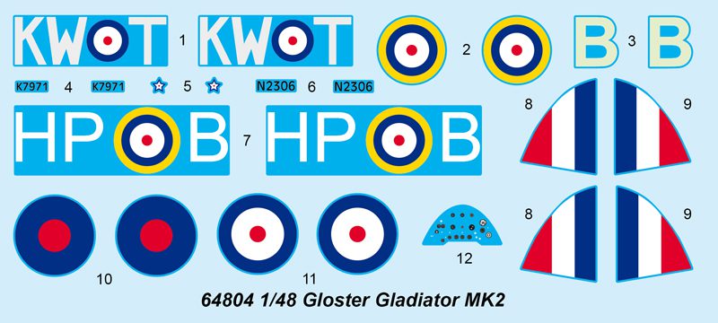 64805, I Love Kit, Gloster Gladiator MK2 WWII, aereo da caccia britannico, scala 1:48 - immagine 6