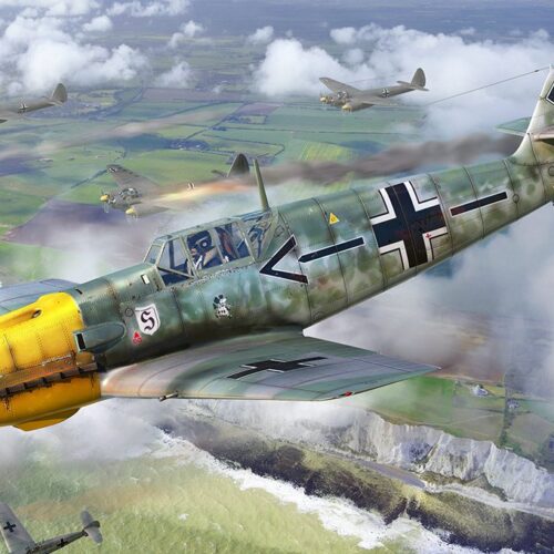 81792, Hobby Boss, Bf109E-4 Messerschmitt, caccia WWII, categoria aviazione, scala 1:48