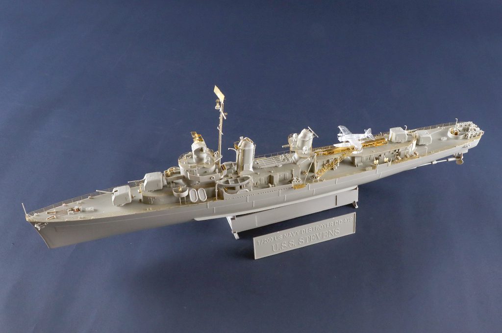 03722 Trumpeter, USS Stevens DD-479, cacciatorpediniere militare WWII, scala 1:200 - immagine 5