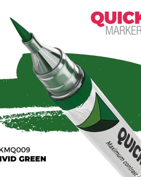 AK-MQ009, AK Interactive, Vivid Green, Quick Markers per modellismo, tratto rapido