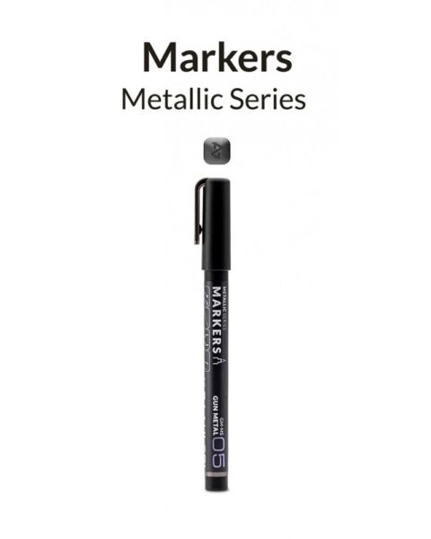 Metallic Markers Gun Metal 05 GAAHLERI GA45152